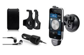 Support voiture Dexim + Transmetteur FM pour iPhone