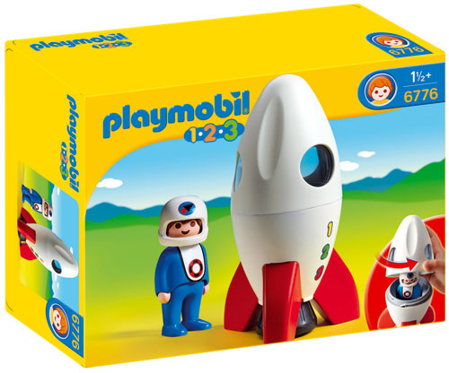 Playmobil 1.2.3 Fusée et astronaute