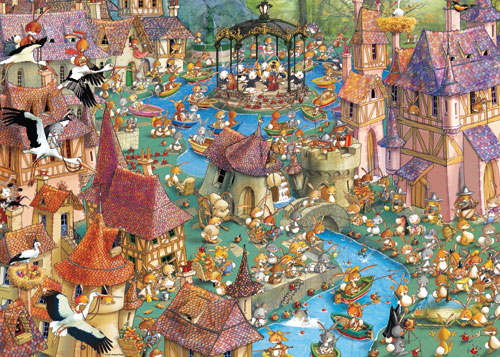 Heye Puzzle Bunnytown, Ruyer 1000 pcs