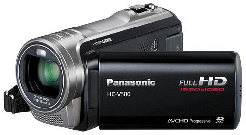 Panasonic HC-V500 - Caméscope - 1080p - 1.5 MP - 38x zoom optique - carte Flash - noir