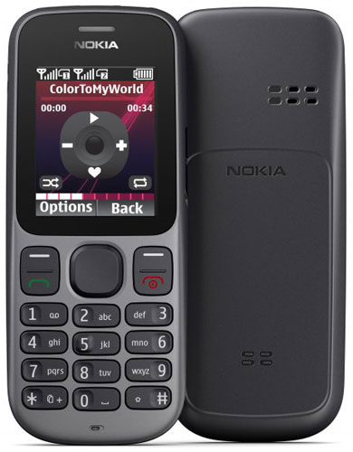 Nokia 101 - Téléphone de service - double SIM - microSD slot - Écran LCD - 128 x 160 pixels - noir fantôme