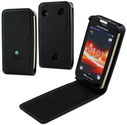 MCA Housse clapet slim pour Sony Ericsson Mix - Noir