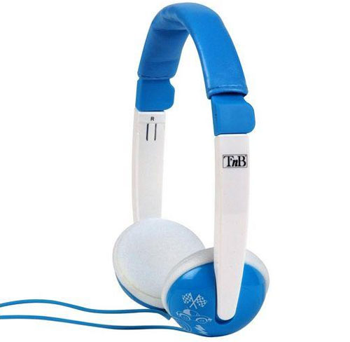 Casque T'nB enfant bleu/blanc