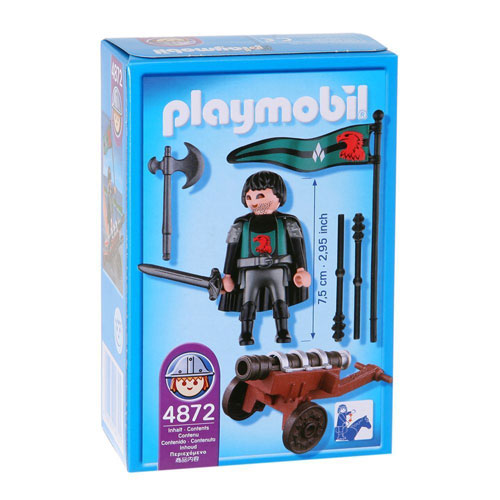 Playmobil Chevalier Du Faucon Avec Canon