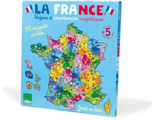 Vilac Carte de France magnétique (95 pcs) - Achat & prix