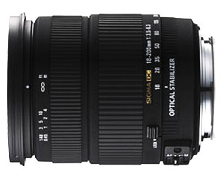 Sigma 18-200 Mm F3.5-6.3 Dc Os 72 Mm Objectif (Adaptã© Ã Canon Ef) Noir