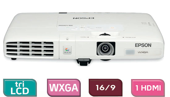Epson EB-1760W Blanc - Vidéoprojecteur Tri-LCD