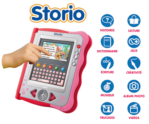 VTech - Storio, Étui à Rabat Rose pour Tablette Enfants, Protection 2 en 1,  Compatible Storio MAX et Storio MAX 2.0, Cadeau Enfant de 3 Ans à 11 Ans -  Contenu en