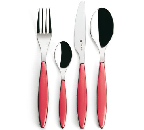 Fratelli Guzzini - 23000065 - Ménagère 24 pièces - Rouge