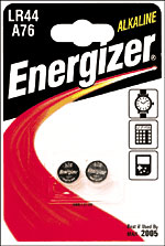 Energizer 2 piles alcalines A76 - LR44
