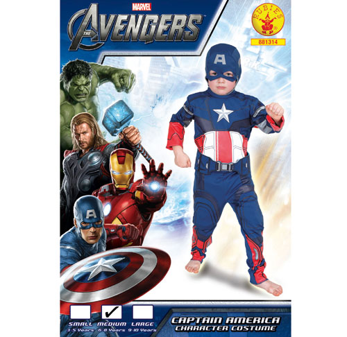Déguisement classique Captain America Avengers taille L