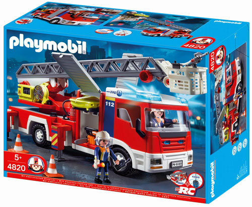 Playmobil 4820 Camion de pompiers grande échelle - Playmobil