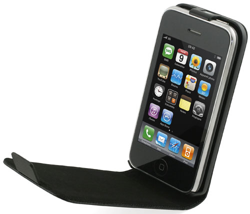 Muvit Etui clapet pour iPhone 3G & 3Gs - Noir