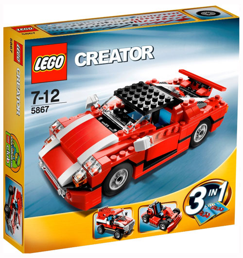 LEGO?� Creator 3 en 1 5867 La voiture de rallye - Lego - Achat & prix | fnac