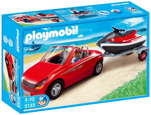 voiture avec bateau playmobil