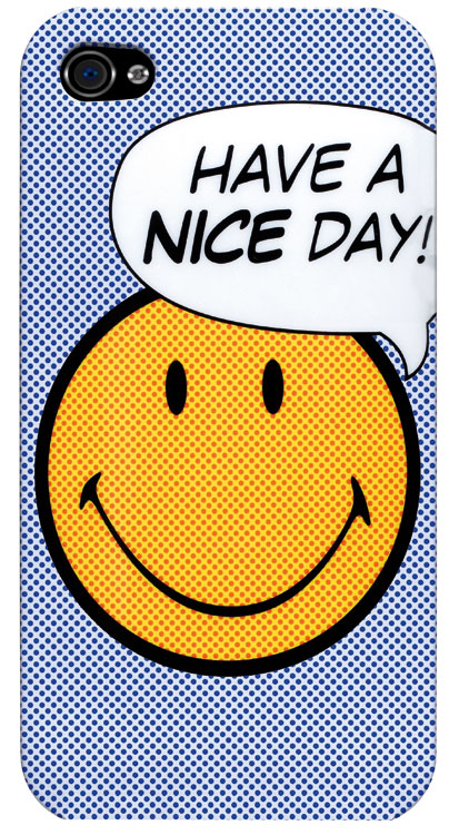 Case Scenario Coque Smiley pour iPhone 4 - Have a Nice Day