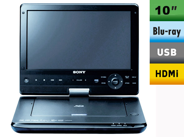 Sony BDP-SX1 - Lecteur de disque Blu-ray - Niveau supérieur - Ethernet -  portable -écran: 10.1 - Lecteur DVD portable - Achat & prix