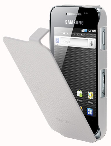 Anymode Etui Coque pour Samsung Galaxy Ace S5830 - Blanc