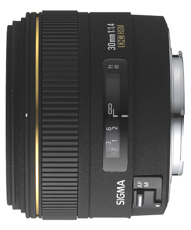 Sigma DC EX HSM 30 mm f/1.4, Monture Canon
