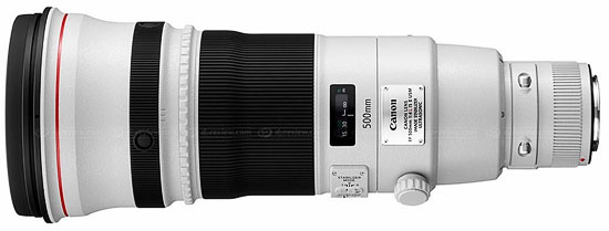 Objectif reflex Canon EF 500 mm f/4.0 L IS II USM
