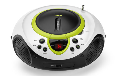 Lenco SCD-38 USB - Boombox - 2 Watt - groen