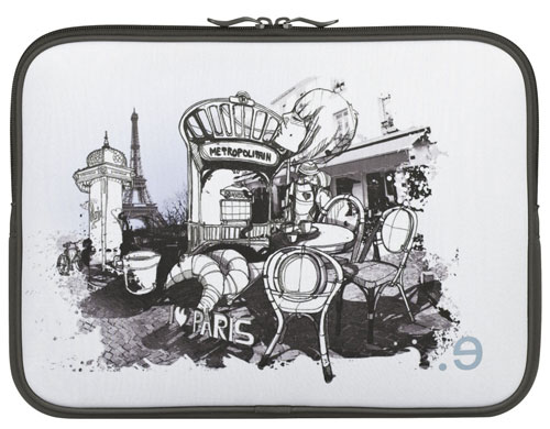 Be.ez Housse LArobe I Lov' Paris pour MacBook, MacBook Pro et PC 13,3 - Blue Morning