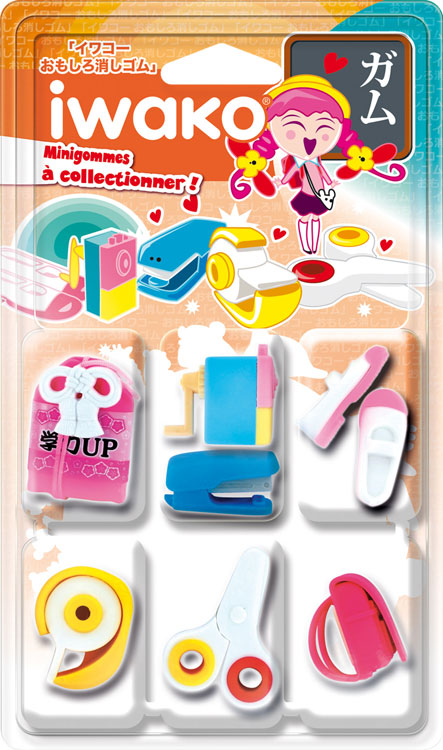 Set de gommes kawaii - Les animaux du parc - Iwako (Made in Japan