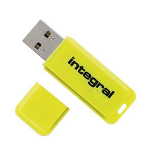 Clé USB INTEGRAL NEON JAUNE 8 GB