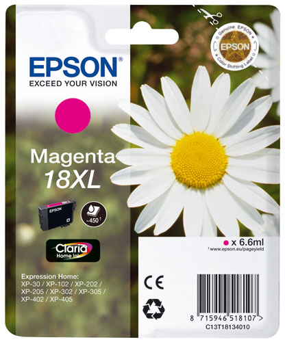 Epson Cartouche d'encre Couleur - C13T18134020 - Magenta
