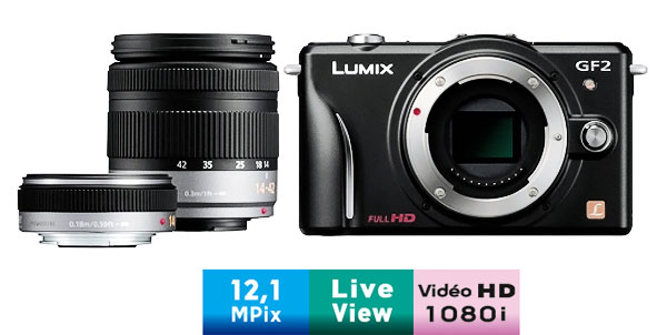 Panasonic Lumix GF2 reconditionné - meilleur prix