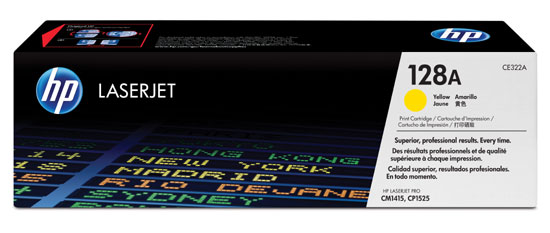 Cartouche d'encre HP LaserJet 128A (CE322A) Yellow