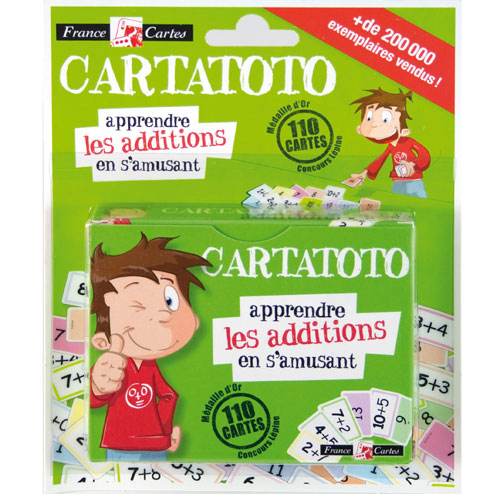 Cartatoto Jeu de 110 cartes Apprendre les additions en s'amusant