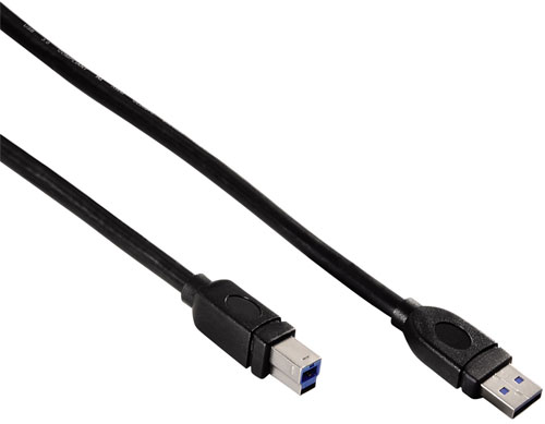 Câble de données d'imprimante vert USB 3.0 Type A mâle vers Type B mâl