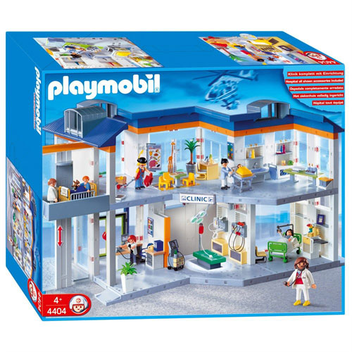 Playmobil vintage trottoir  clinic 4404hopital rescue santé 