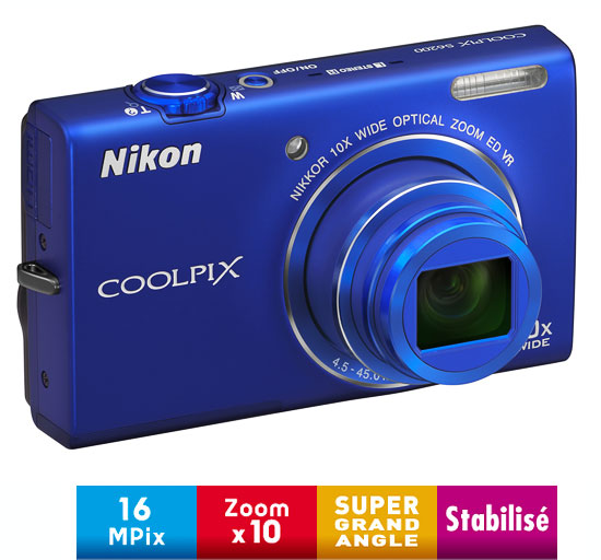 Nikon CoolPix S6200 Bleu