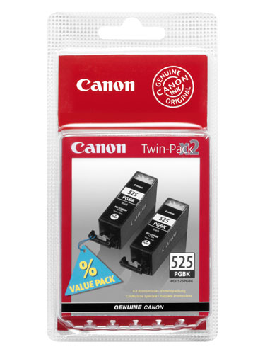 Pack de 2 cartouches d'encre Canon CLI-525 Noir