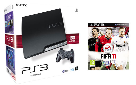 Console PS3 Slim 160 Go + FIFA 11 – Console Playstation 3 Sony État correct - Sony reconditionné disponible sur Fnac