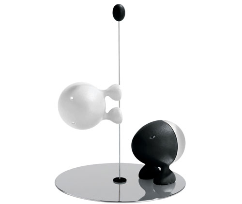 Alessi - ASG02 BW - Lilliput - Service sel et poivre - Noir et Blanc