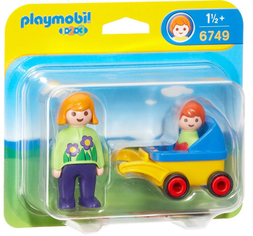 Playmobil 1.2.3 - Maman avec bébé et poussette
