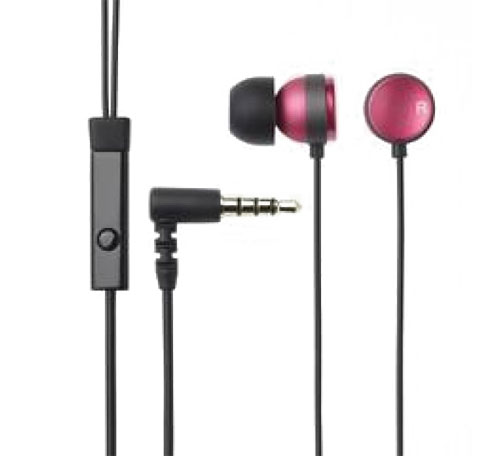 Ecouteurs Elecom Micro rose pour iPhone