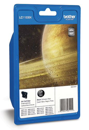 Brother LC1100BKBP - zwart - origineel - inktcartridge
