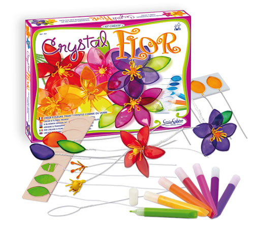 Kit créatif résine Crystal Flor - Fleur x 8