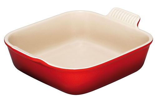 Le Creuset - 91005723060100 - Les Céramiques - Plat Carré - Cerise - 23 cm