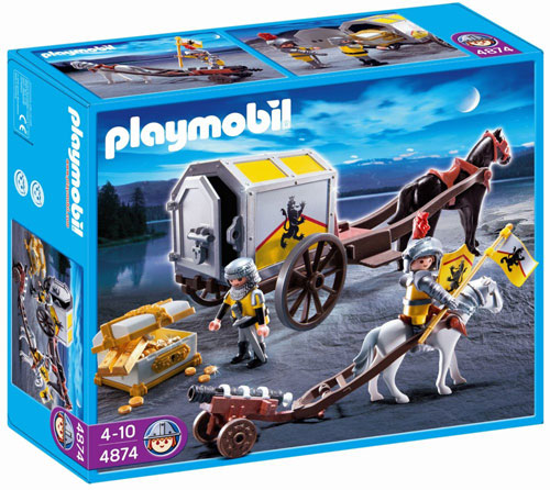 Playmobil Knights - Transport du trésor des Lion Knights