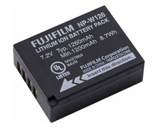 X-T10 X-T1 X-E2 2x ExtremeWolf Batterie NP-W126 pour Fuji FinePix HS30EXR HS33EXR X-M1 Fuji X-A1 |X-A2 X-Pro1 X-E1 HS50EXR Chargeur 