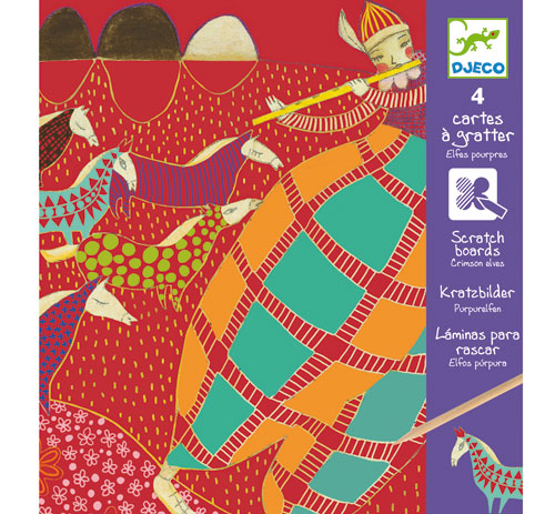 CARTE A GRATTER - EFFET POURPRE