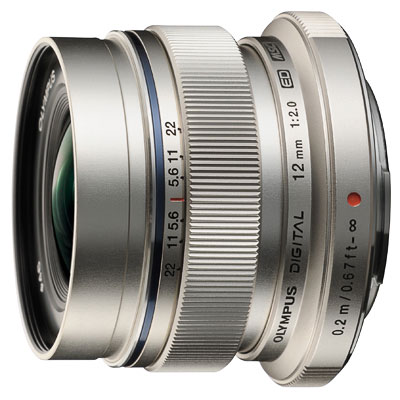 Objectif hybride Olympus M. Zuiko Digital ED 12mm f/2 MSC silver