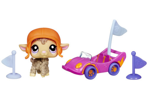 Hasbro Littlest Pet Shop Petshop et son véhicule Mouton dans sa voiture ...
