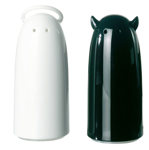 Koziol - 3109001 - Spicies Ensemble Salière et Poivrière - Noir et Blanc