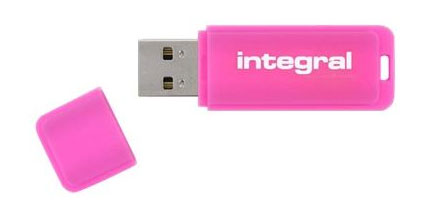 Clé USB INTEGRAL NEON ROSE 8 GB
